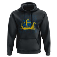 Swedish Viking Ship Sverige Sweden Flag Boat Viking Hoodie