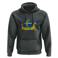 Swedish Viking Ship Sverige Sweden Flag Boat Viking Hoodie