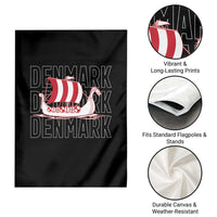 Denmark Flag Viking Ship Danes Danish Roots Dansk Denmark Garden Flag
