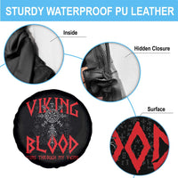 Viking Blood Runs Through My Veins Spare Tire Cover Compass Vegvisir Nordic Rune Celtic
