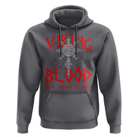 Viking Blood Runs Through My Veins Hoodie Compass Vegvisir Nordic Rune Celtic