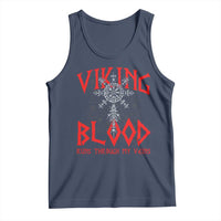 Viking Blood Runs Through My Veins Tank Top Compass Vegvisir Nordic Rune Celtic