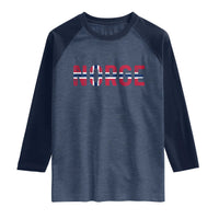 Norge Flag Norway Raglan Shirt Norwegian Home Love Family