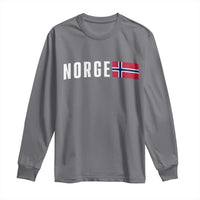 Norway Norge Norwegian Flag Graphic Long Sleeve Shirt