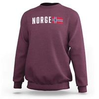 Norway Norge Norwegian Flag Graphic Sweatshirt