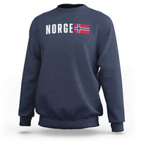 Norway Norge Norwegian Flag Graphic Sweatshirt