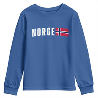 Norway Norge Norwegian Flag Graphic Youth Sweatshirt