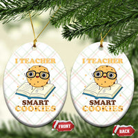 I Teach Smart Cookies Ceramic Ornament Funny Teacher - Wonder Print Shop