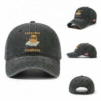 I Teach Smart Cookies Washed Cotton Baseball Cap Funny Teacher