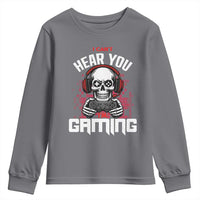 Funny Skeleton Gaming Youth Sweatshirt Can Not Hear You I Am Gaming Video Game - Wonder Print Shop