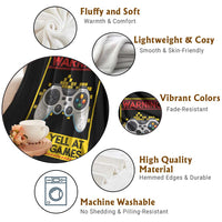 Funny Video Gamer Throw Blanket Warning May Yell At Video Games - Wonder Print Shop