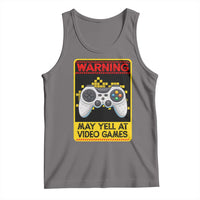 Funny Video Gamer Tank Top Warning May Yell At Video Games - Wonder Print Shop