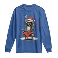 Funny Raccoon Rock Music Christmas Long Sleeve Shirt - Wonder Print Shop