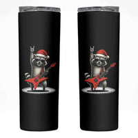 Funny Raccoon Rock Music Christmas Skinny Tumbler - Wonder Print Shop