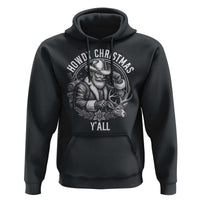 Cowboy Santa Claus Hoodie Howdy Christmas Y'all Western Country - Wonder Print Shop