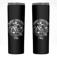Cowboy Santa Claus Skinny Tumbler Howdy Christmas Y'all Western Country - Wonder Print Shop