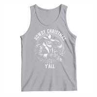 Cowboy Santa Claus Tank Top Howdy Christmas Y'all Western Country - Wonder Print Shop