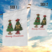 Howdy Christmas Garden Flag Cowboy Western Country Xmas - Wonder Print Shop