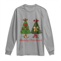 Howdy Christmas Long Sleeve Shirt Cowboy Western Country Xmas - Wonder Print Shop