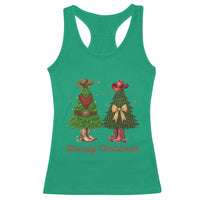 Howdy Christmas Racerback Tank Top Cowboy Western Country Xmas - Wonder Print Shop