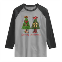 Howdy Christmas Raglan Shirt Cowboy Western Country Xmas - Wonder Print Shop