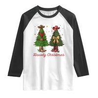 Howdy Christmas Raglan Shirt Cowboy Western Country Xmas - Wonder Print Shop