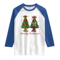 Howdy Christmas Raglan Shirt Cowboy Western Country Xmas - Wonder Print Shop