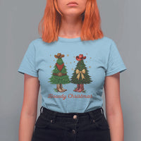 Howdy Christmas T Shirt For Women Cowboy Western Country Xmas - Wonder Print Shop