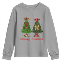 Howdy Christmas Youth Sweatshirt Cowboy Western Country Xmas - Wonder Print Shop