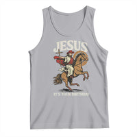 Funny Cowboy Jesus Christmas Tank Top It Is Your Birthday - Wonder Print Shop