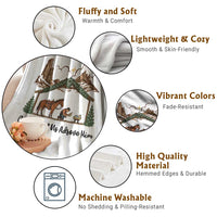 Nativity Scene Christmas Throw Blanket Cowboy Bible Scripture Verse Western - Wonder Print Shop