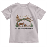 Nativity Scene Christmas Toddler T Shirt Cowboy Bible Scripture Verse Western - Wonder Print Shop