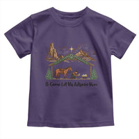 Nativity Scene Christmas Toddler T Shirt Cowboy Bible Scripture Verse Western - Wonder Print Shop
