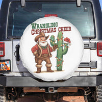 Funny Santa Cowboy Spare Tire Cover Wrangling Christmas Cheer - Wonder Print Shop