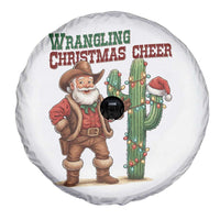 Funny Santa Cowboy Spare Tire Cover Wrangling Christmas Cheer - Wonder Print Shop