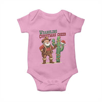 Funny Santa Cowboy Baby Onesie Wrangling Christmas Cheer - Wonder Print Shop