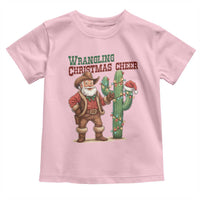 Funny Santa Cowboy Toddler T Shirt Wrangling Christmas Cheer - Wonder Print Shop