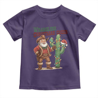 Funny Santa Cowboy Toddler T Shirt Wrangling Christmas Cheer - Wonder Print Shop