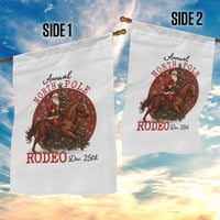 Cowboy Santa Christmas Garden Flag Annual North Pole Rodeo Dec 25th - Wonder Print Shop
