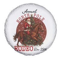 Cowboy Santa Christmas Spare Tire Cover Annual North Pole Rodeo Dec 25th - Wonder Print Shop