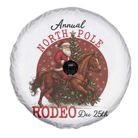 Cowboy Santa Christmas Spare Tire Cover Annual North Pole Rodeo Dec 25th - Wonder Print Shop