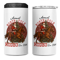Cowboy Santa Christmas 4 in 1 Can Cooler Tumbler Annual North Pole Rodeo Dec 25th - Wonder Print Shop