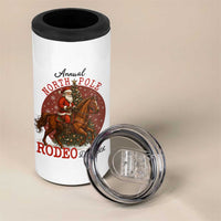 Cowboy Santa Christmas 4 in 1 Can Cooler Tumbler Annual North Pole Rodeo Dec 25th - Wonder Print Shop