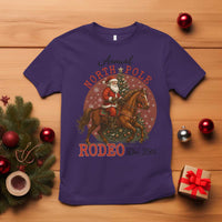 Cowboy Santa Christmas T Shirt Annual North Pole Rodeo Dec 25th - Wonder Print Shop