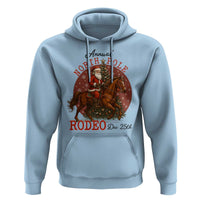 Cowboy Santa Christmas Hoodie Annual North Pole Rodeo Dec 25th - Wonder Print Shop