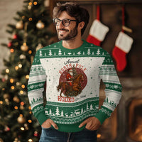 Cowboy Santa Xmas Ugly Christmas Sweater Annual North Pole Rodeo Dec 25th - Wonder Print Shop