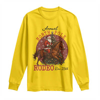 Cowboy Santa Christmas Long Sleeve Shirt Annual North Pole Rodeo Dec 25th - Wonder Print Shop