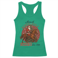 Cowboy Santa Christmas Racerback Tank Top Annual North Pole Rodeo Dec 25th - Wonder Print Shop
