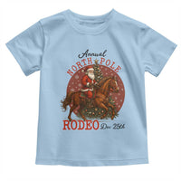 Cowboy Santa Christmas Toddler T Shirt Annual North Pole Rodeo Dec 25th - Wonder Print Shop