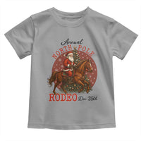Cowboy Santa Christmas Toddler T Shirt Annual North Pole Rodeo Dec 25th - Wonder Print Shop